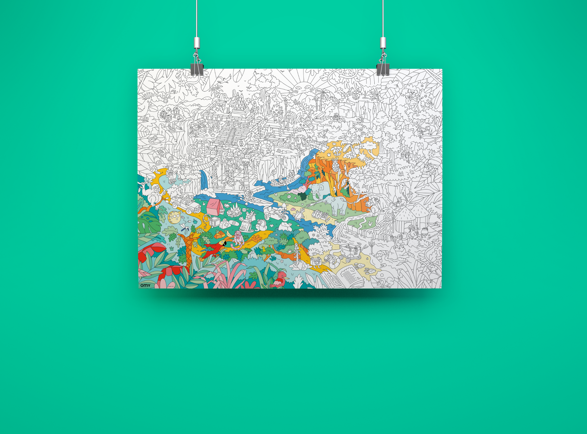 Jungle - Giant Coloring Poster
