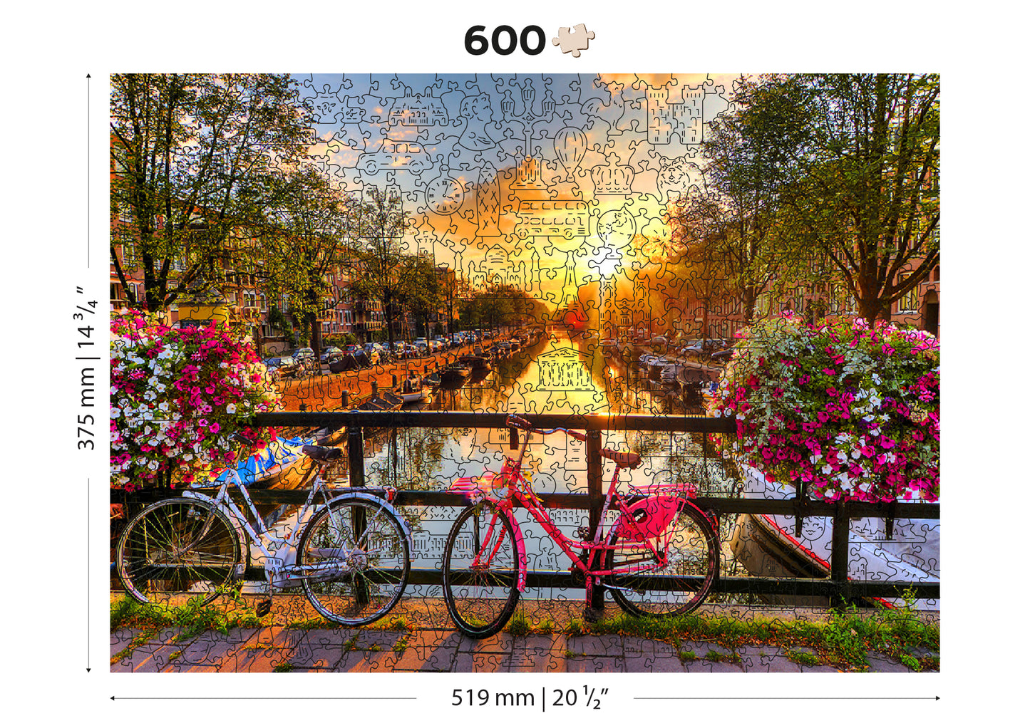 Bicycles of Amsterdam XL 1010 Puzzle