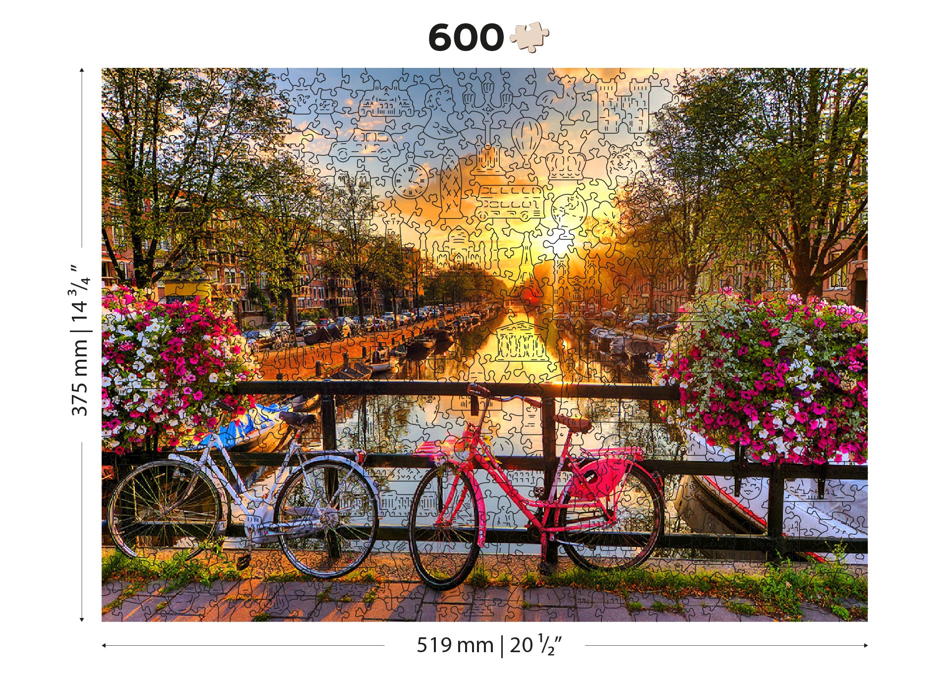 Bicycles of Amsterdam XL 1010 Puzzle