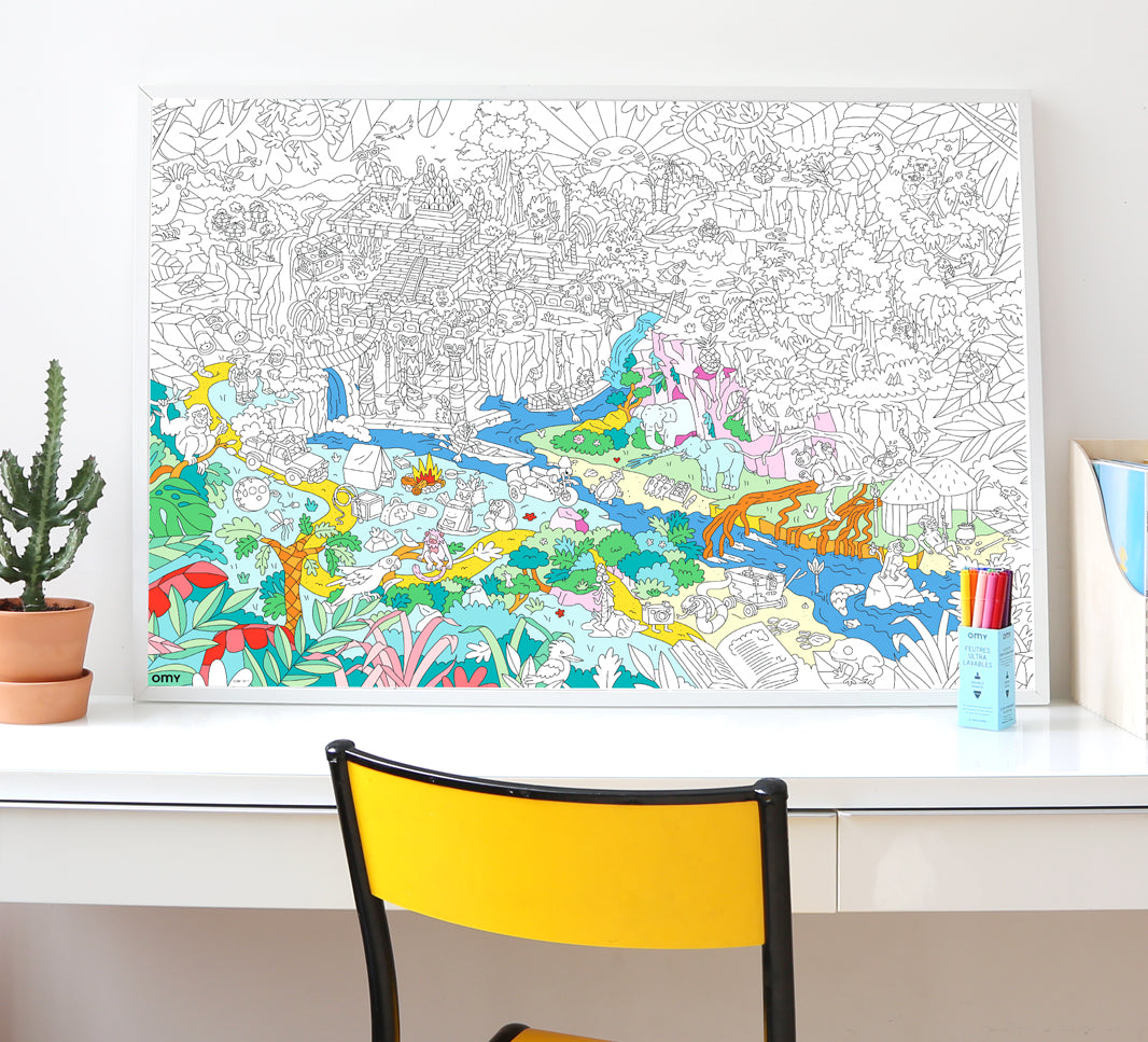 Jungle - Giant Coloring Poster