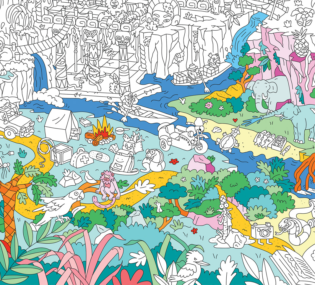 Jungle - Giant Coloring Poster