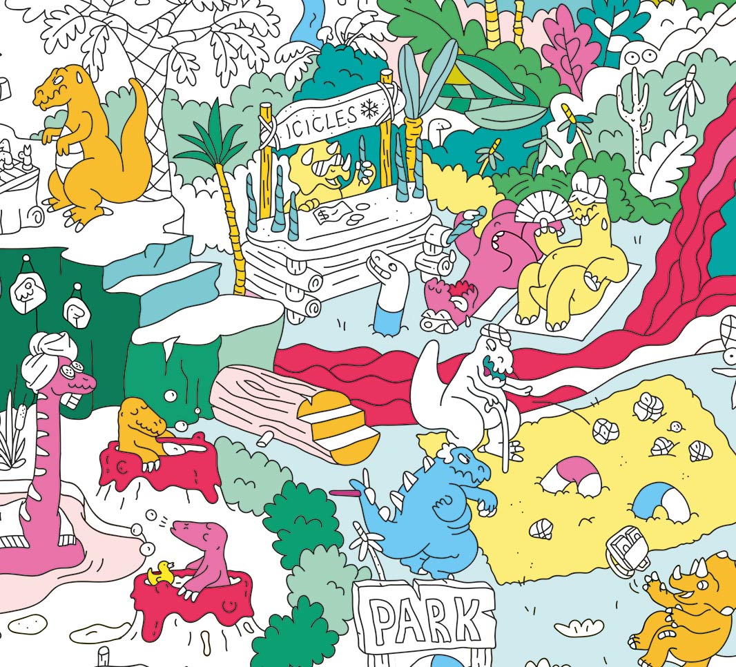 Dino - Giant Coloring Poster